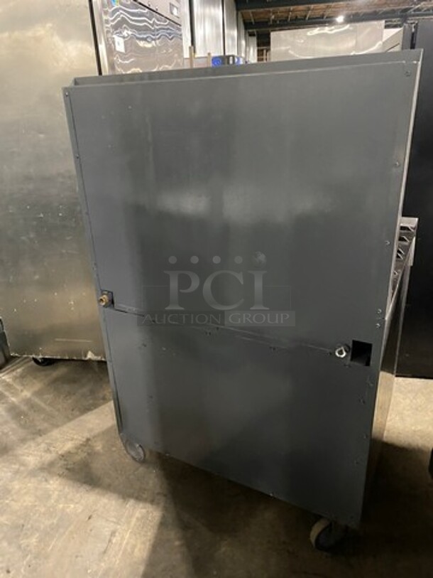 Imperial Commercial Natural Gas Powered 4 Burner Stove! With Raised Back Splash! With Oven Underneath! All Stainless Steel! On Casters! - Image 3 of 9