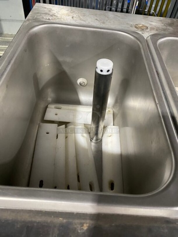 Electro Freeze 3 Handle Electric Powered Soft Serve Ice Cream/Yogurt Machine! All Stainless Steel Body! On Casters! Model: SL500132 SN: C2R1021 208/230V 60HZ 3 Phase - Image 9 of 10