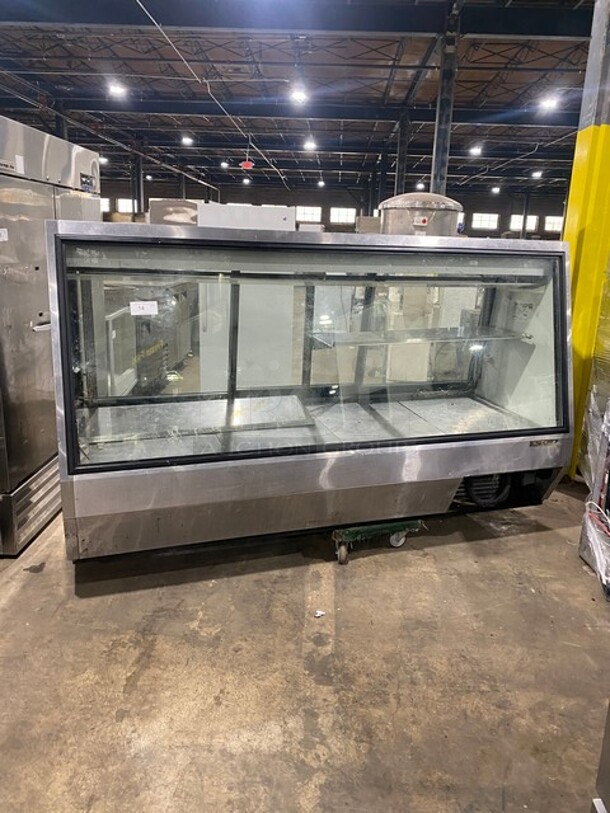 True Commercial Refrigerated Floor Style Meat/Deli Display Case Merchandiser! All Stainless Steel! With Sliding Back Access Doors! Model TDBD963 Serial 7578449! 115V 1Phase! WORKING WHEN REMOVED! - Image 8 of 9