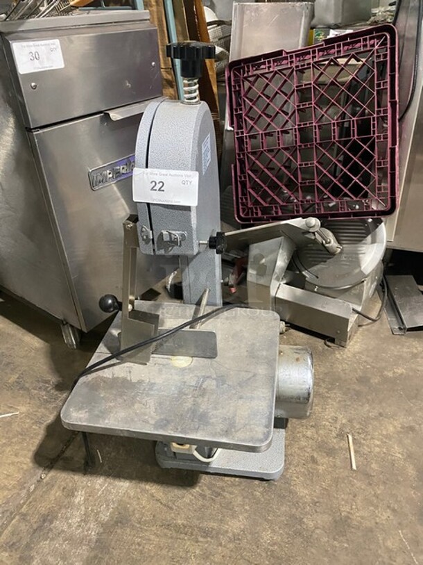 WOW! All Stainless Steel Countertop Bone Saw Machine! Model JG210! 110V!  - Image 1 of 9