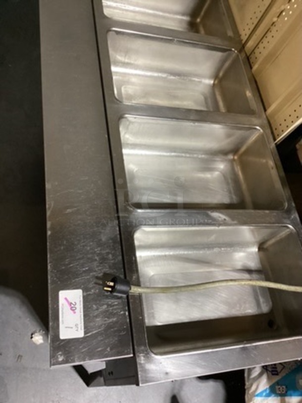 Duke 4-Bin Stainless Steel Steam Table. Working When Removed. 
58-½ x 29-½ x 28-3/4
 - Image 4 of 4