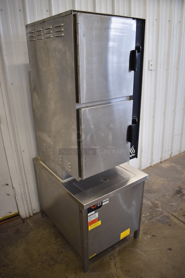 Groen HY-10SG HyPlus Stainless Steel Commercial Natural Gas Powered 2 Deck Steam Cabinet. 24x34x72 - Image 2 of 12