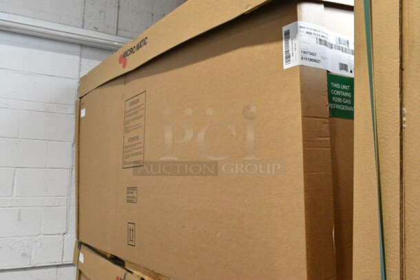BRAND NEW IN CRATE! Micro Matic MBB 78 S E WW HC Stainless Steel Commercial 3 Door Back Bar Cooler. 115 Volts, 1 Phase. - Image 2 of 3
