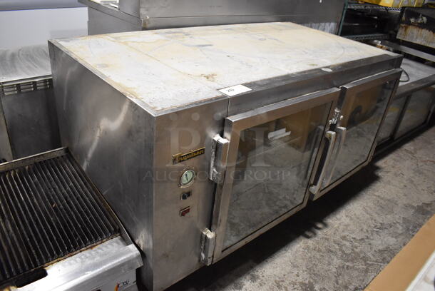 Traulsen RUC232W Stainless Steel Commercial Undercounter 2 Door Cooler Merchandiser. 115 Volts, 1 Phase. 62x36x34. Cannot Test Due To Missing Power Cord - Image 2 of 7