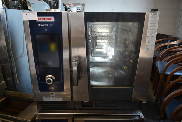 2 2020/2021 Rational LM100BE.A iCombi Pro Stainless Steel Commercial Electric Powered Combi Convection Ovens w/ View Through Doors and Metal Oven Rack on Commercial Casters. 208/240 Volts. 2 Times Your Bid! - Image 2 of 12