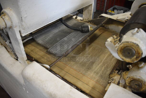 Metal Commercial Floor Style Dough Sheeter on Commercial Casters. 250 Volts, 1 Phase. 89x34x54 - Image 5 of 8