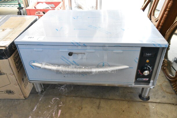 BRAND NEW SCRATCH AND DENT! ServIt 423WDSFS1 Stainless Steel Single Freestanding Drawer Warmer. 120 Volts, 1 Phase. Tested and Working! - Image 2 of 5