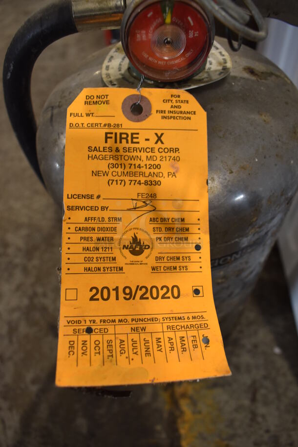 WC-6 Wet Chemical Fire Extinguisher. 5.5x5.5x20. Buyer Must Pick Up - We Will Not Ship This Item. - Image 5 of 6