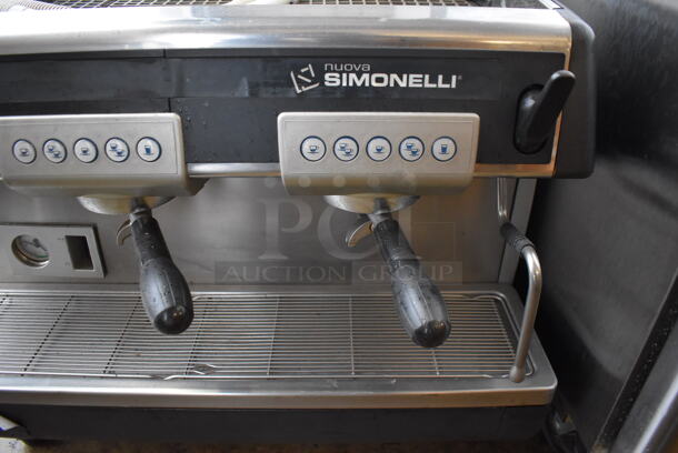 Nuova Simonelli Arcadia Stainless Steel Commercial Countertop 2 Group Espresso Machine / 3 Portafilters and 2 Steam Wands. 208 Volts, 1 Phase. 31x24x24 - Image 5 of 8