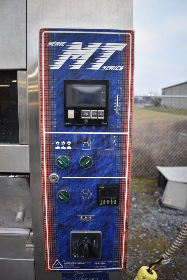 Picard MT-8-24 Stainless Steel Commercial Propane Gas Powered Single Deck Revolving Tray Bakery Oven. 180,000 BTU. 74.5x84.5x90 - Image 5 of 12