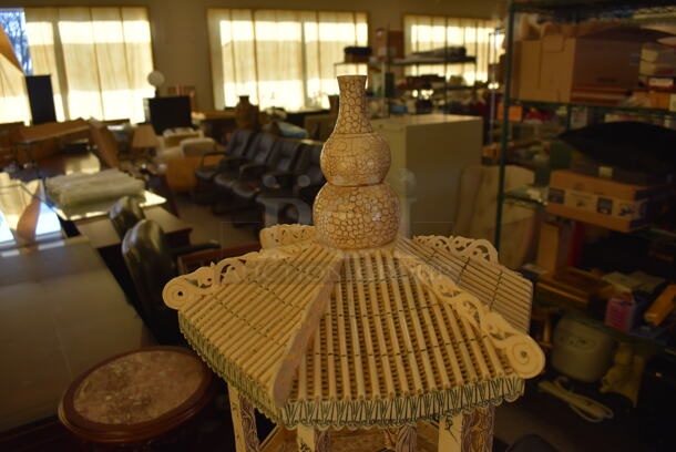 2 VINTAGE Hand Carved Chinese Bone Statues That Weave a Tale of Women Waiting for Their Warriors To Return Home and Warriors Being at War and Reminiscing About the Pleasures of Home. 2 Times Your Bid! - Image 6 of 10