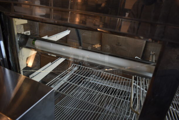 CustomCool CGB48DR Stainless Steel Commercial Floor Style Deli Display Case Merchandiser. Tested and Powers On But Does Not Get Cold - Image 7 of 8