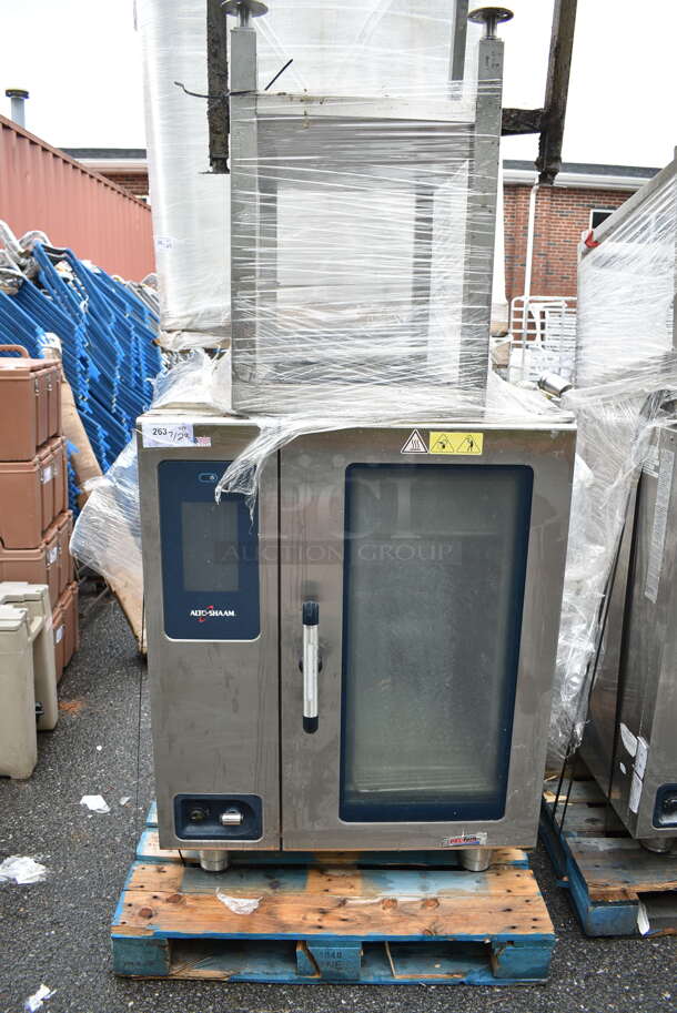 2021 Alto Shaam CTP10-10E Stainless Steel Commercial Electric Powered Combi Convection Oven w/ Stand. 208-240 Volts, 3 Phase. - Image 1 of 7