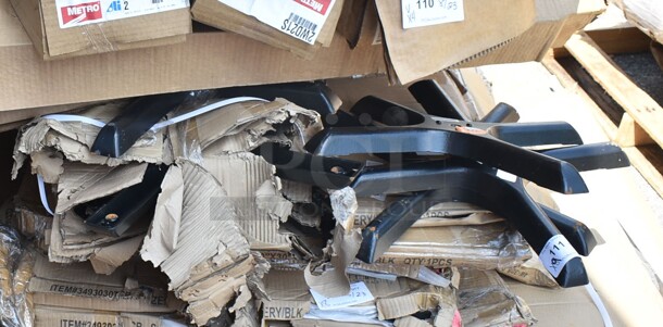 9 BRAND NEW SCRATCH AND DENT! Lancaster Table & Seating Metal Cross Base Table Base Feet. 9 Times Your Bid! - Image 2 of 2