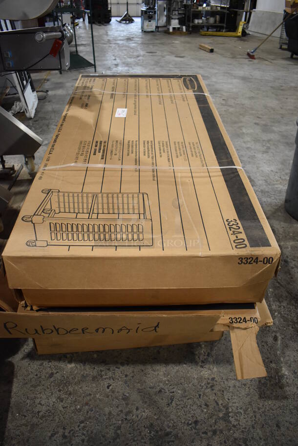 3 BRAND NEW IN BOX! Rubbermaid 3324 Max System Rack. 27x29x68. 3 Times Your Bid! - Image 4 of 6