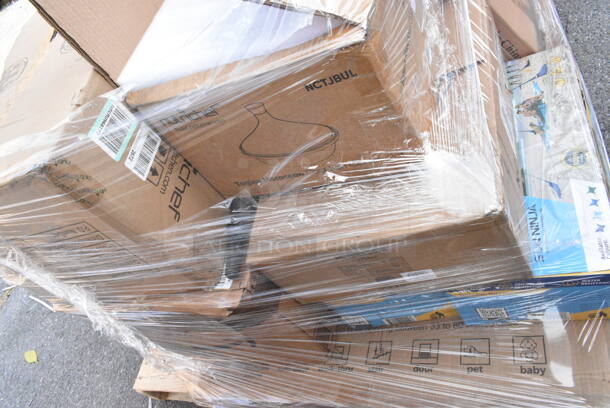 16 IN ORIGINAL BOX! Items Including NutriChef NCTJBUL Tagine Moroccan Cast Iron Cooker Pot, Pyle PPHP2835B Dual 8 Inch Portable Speaker, NutriChef NCSPT14Q Stainless Steel Cookware Stockpot - 14 Quart, Heavy Duty Induction Pot. 16 Times Your Bid!  - Image 4 of 8