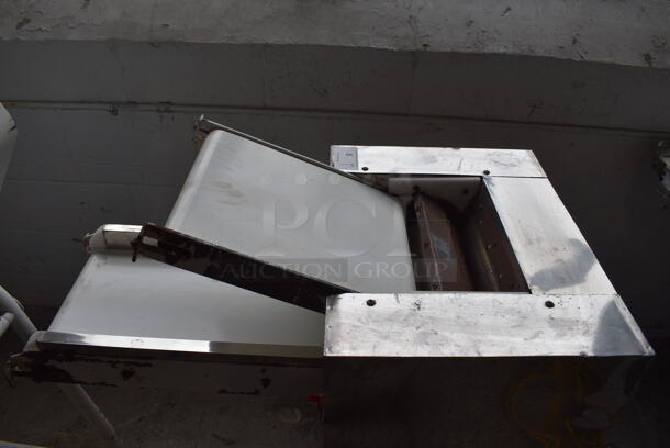 Metal Commercial Floor Style Dough Sheeter on Commercial Casters. 115 Volts, 1 Phase. 24x40x42. Tested and Powers On But Parts Do Not Move - Image 10 of 10