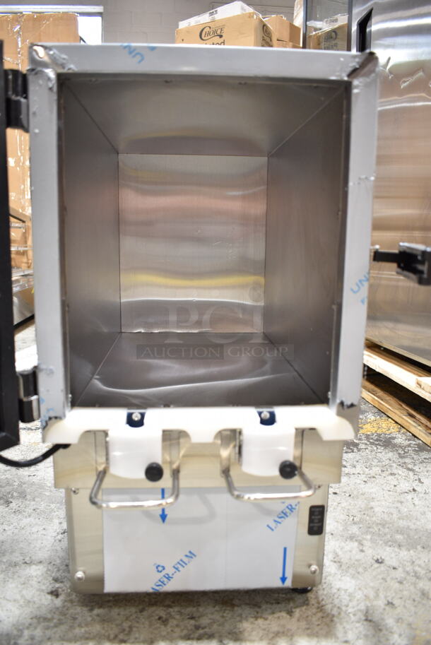 BRAND NEW SCRATCH AND DENT! KanPak CDE211 Stainless Steel Commercial Countertop Cream Dispenser. 120 Volts, 1 Phase. Tested and Powers On But Does Not Get Cold
 - Image 4 of 7