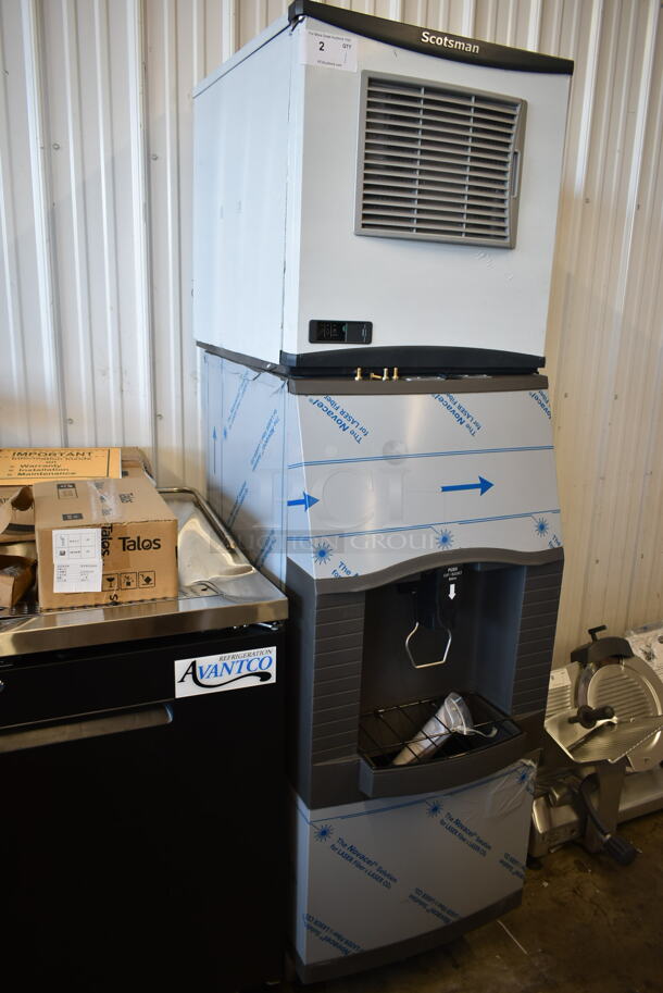 BRAND NEW! 2023 Scotsman NS0422A-1B Stainless Steel Commercial Ice Head on Scotsman SPA162-161 Commercial Bin and Dispenser. 115 Volts, 1 Phase. - Image 2 of 12