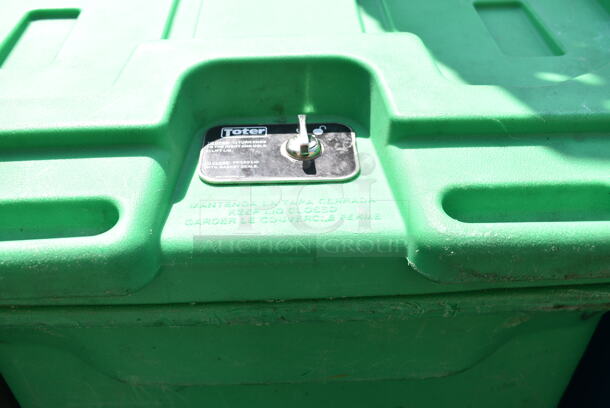 3 Poly Outdoor Trash Cans. 23x33x45, 24x34x36. 3 Times Your Bid! - Image 10 of 12