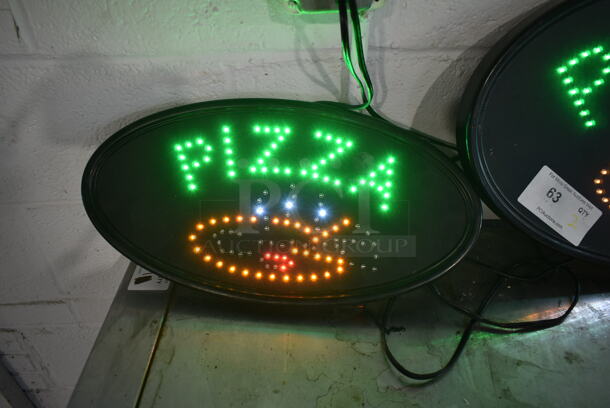 2 Pizza Light Up Signs. 2 Times Your Bid! Tested and Working! - Image 3 of 8