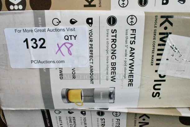 8 IN ORIGINAL BOX! Keurig K Mini Plus Single Cup Coffee Machine; Various Color. 8 Times Your Bid!  - Image 3 of 10