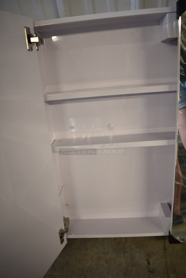 BRAND NEW SCRATCH AND DENT! 2022 Wall Mount Mirror Cabinet.  - Image 6 of 9