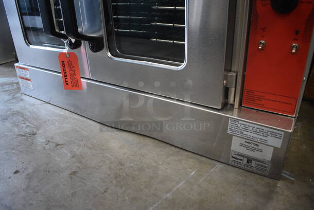BRAND NEW SCRATCH AND DENT! Vulcan Model VC5GD-11D1Z Stainless Steel Commercial Gas Powered Full Size Convection Oven w/ View Through Doors, Metal Oven Racks and Thermostatic Controls. 40x32x31 - Image 4 of 8