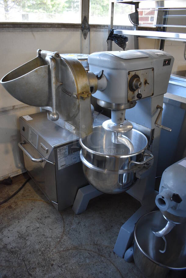 Hobart D 300 Metal Commercial Countertop 30 Quart Planetary Dough Mixer w/ Stainless Steel Mixing Bowl and Pelican Head. 115 Volts, 1 Phase. 21x38x47. Tested and Working! - Image 1 of 8