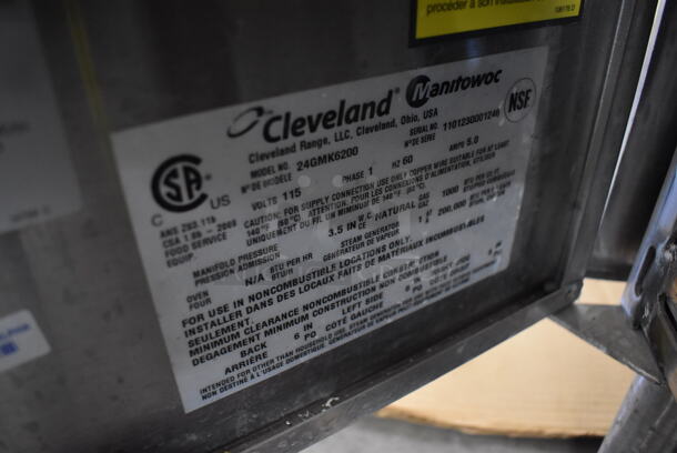 2011 Cleveland 24GMK6200 Stainless Steel Commercial Natural Gas Powered Steam Kettle Station w/ KDT-6-T 6 Gallon Tilting Kettle. 24x38x62.5 - Image 8 of 8