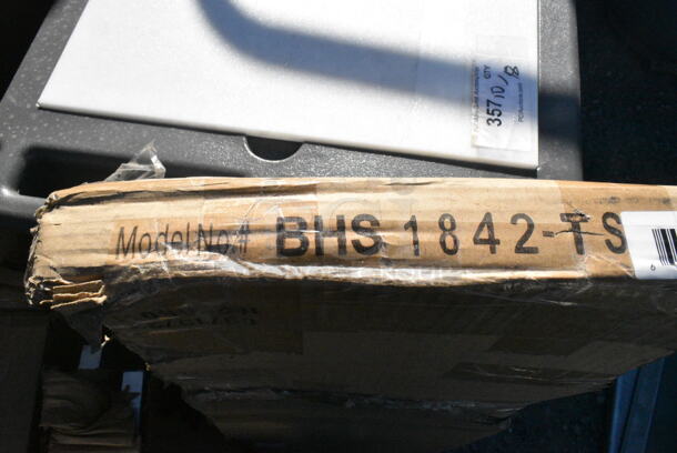 BRAND NEW IN BOX! John Boos BHS1842-TS Tubular Wall Mounted Sorting Shelf, 42"W x 18"D - Image 4 of 4
