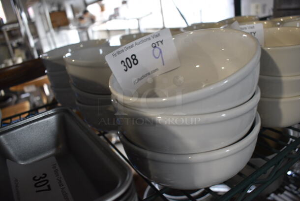 9 White Ceramic Bowls. 6x6x2.5. 9 Times Your Bid! - Image 2 of 3