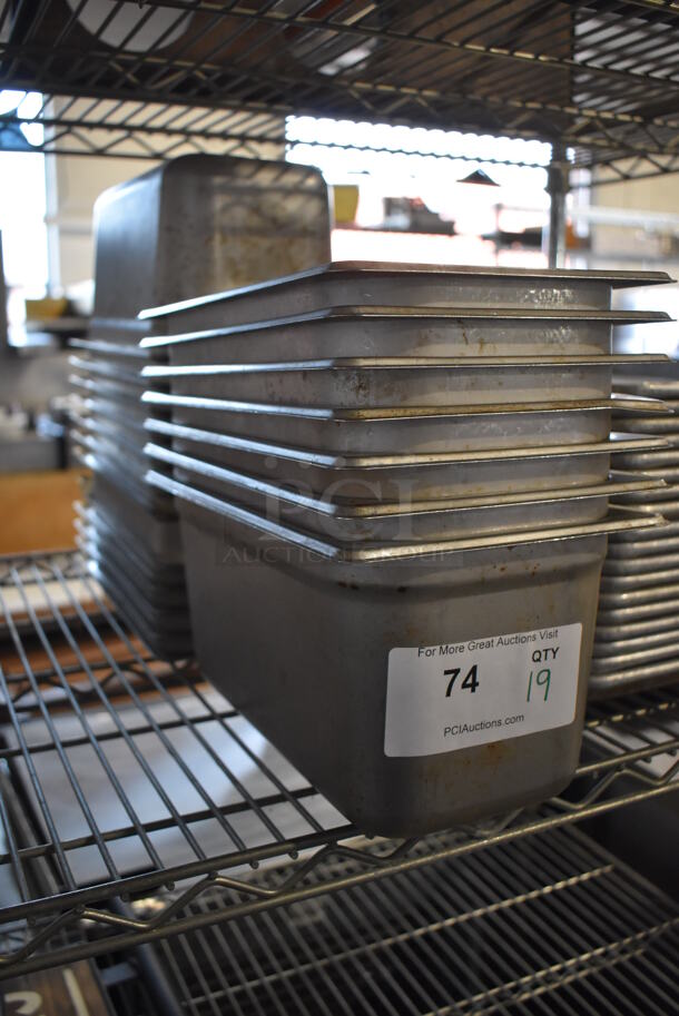 19 Stainless Steel 1/3 Size Drop In Bins. 1/3x6. 19 Times Your Bid! - Image 4 of 4