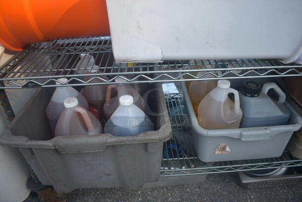ALL ONE MONEY! Lot of Items Including Open Utility Shelf With Metro Style Shelving, Linens, Orange Salad Spinner With Lid, Trash Can, Dish Caddy, Picture Frames, Toilet Paper, Steel Baking Trays, Circular Steel Tins, AND MORE! BUYER MUST DISMANTLE. PCI CANNOT DISMANTLE FOR SHIPPING. PLEASE CONSIDER FREIGHT CHARGES. - Image 9 of 11