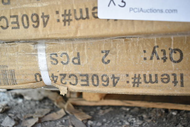 3 Boxes of 2 BRAND NEW SCRATCH AND DENT! Regency 460EC2460  24" x 60" NSF Chrome Wire Shelf. 3 Times Your Bid! - Image 3 of 6