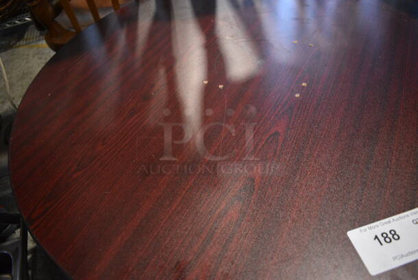 14 Wood Pattern Round Tabletops. 36x36x1. 14 Times Your Bid! - Image 3 of 3