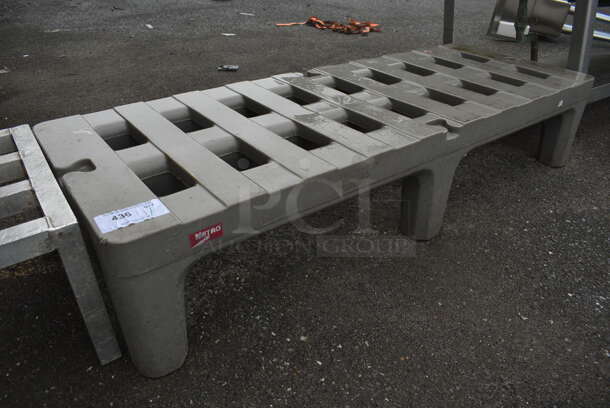Metro Gray Poly Dunnage Rack. 60x22x12 - Image 1 of 3