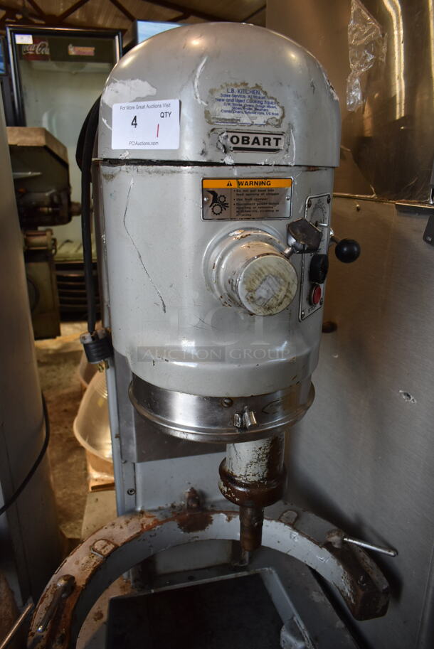 Hobart L-800C Metal Commercial Floor Style 80 Quart Planetary Dough Mixer w/ Bowl Guard. 480 Volts, 3 Phase.   - Image 9 of 12