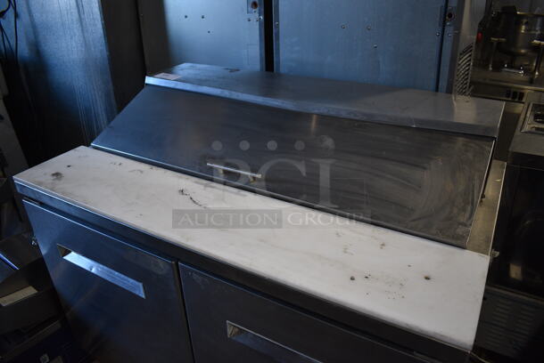 Fagor Model FST-48-12 Stainless Steel Commercial Sandwich Salad Prep Table Bain Marie Mega Top on Commercial Casters. 115 Volts, 1 Phase. 48x30x43. Tested and Working! - Image 3 of 8