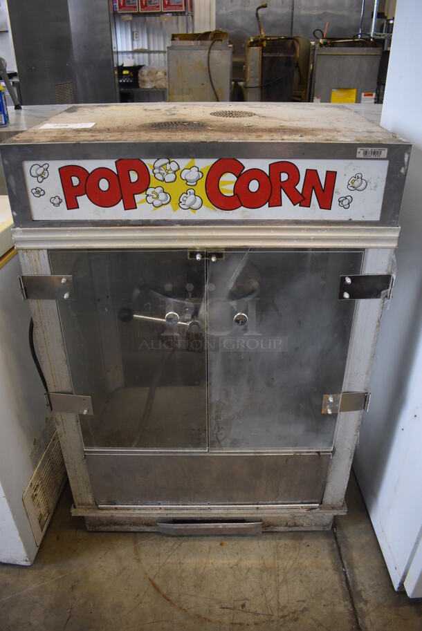 Gold Medal 2001ST Metal Commercial Countertop Popcorn Machine Merchandiser. 120 Volts, 1 Phase. 27x20x41. Cannot Test Due To Plug Style