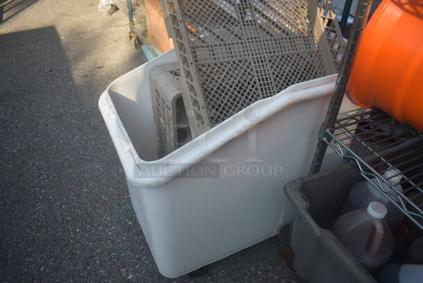 ALL ONE MONEY! Lot of Dish Caddies, White Container On Commercial Casters, Shot Glasses AND MORE!  - Image 5 of 6