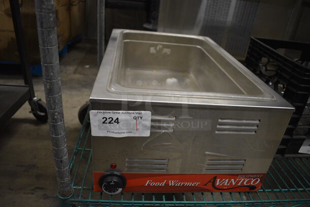 Avantco 177W50 Stainless Steel Commercial Countertop Food Warmer. 120 Volts, 1 Phase. 14.5x22x9. Tested and Working! - Image 3 of 7