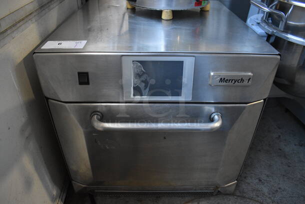 2013 Merrychef eikon e4 Stainless Steel Commercial Countertop Electric Powered Rapid Cook Oven. 208/240 Volts, 1 Phase. 23x24x23