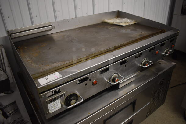 LATE MODEL! Vulcan Hart 948RX-101 Stainless Steel Commercial Countertop Natural Gas Powered Flat Top Griddle w/ Thermostatic Controls. 108,000 BTU. 48x32x17 - Image 2 of 9