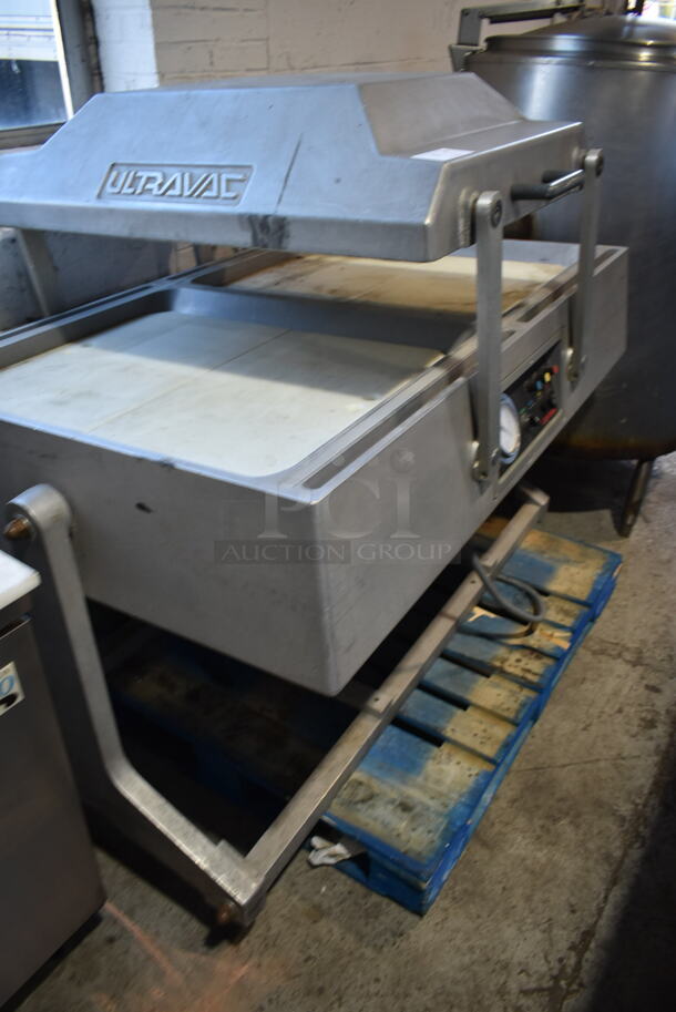 UltraVac Metal Commercial Floor Style Double Chamber Vacuum Sealer. 240 Volts, 3 Phase.  - Image 2 of 12