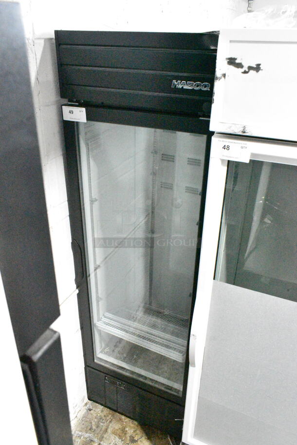 2019 Habco SE18 Metal Commercial Single Door Reach In Cooler Merchandiser w/ Poly Coated Racks. 115 Volts, 1 Phase. Tested and Working! - Image 1 of 6