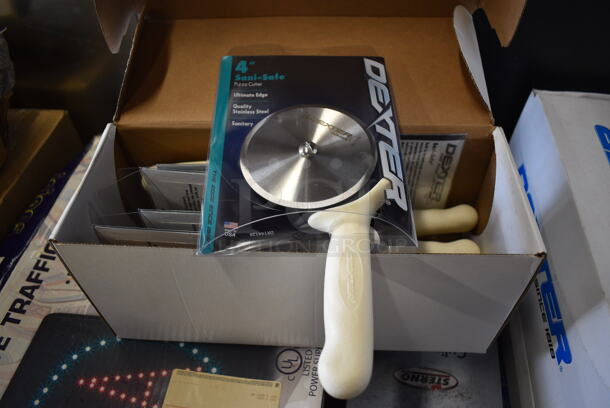 18 BRAND NEW IN BOX! Dexter Stainless Steel Pizza Pie Cutters. 9