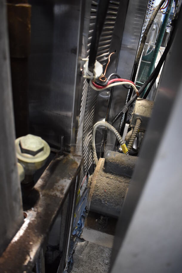 Stoelting 237R-109G Stainless Steel Commercial Floor Style Air Cooled 2 Flavor w/ Twist Soft Serve Ice Cream Machine on Commercial Casters. Goes GREAT w/ Lot 118! 208/230 Volts, 3 Phase. 16x43x67 - Image 7 of 7