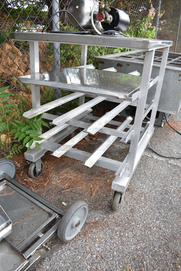 Metal Commercial #10 Can Rack on Commercial Casters.  - Image 1 of 4