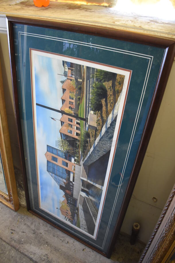 Framed Picture of Building. Mark Workman 1989. - Image 3 of 7